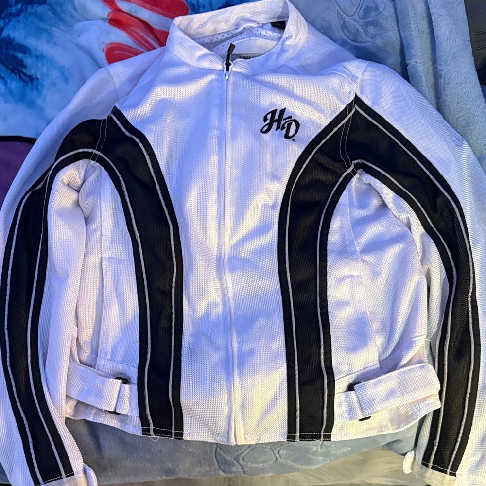Harley-Davidson White and Black Women's Jacket